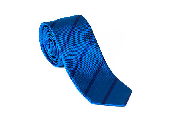 istock Blue striped male tie 149490509