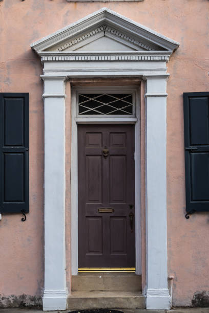 istock A colonial style front door with an eccentric door frame 1494905540