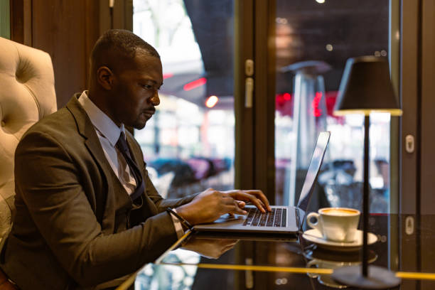 istock Focused Professional Engages in Remote Work, Leveraging Frankfurt's Business-Friendly Atmosphere 1494907543