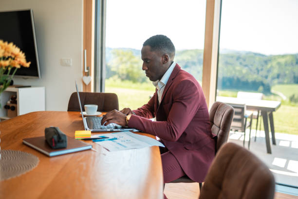 istock Busy African American Male Working Remotely 1494907850