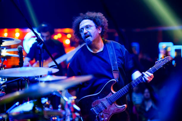 istock Guitarist playing live music on stage 1494912086