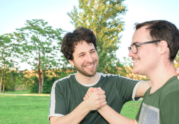 istock Two friends high-fives happily after working out 1494914948