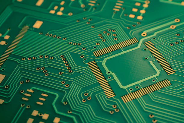 istock printed circuit board. layout of tracks. 1494917886