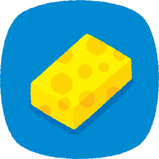 Vector illustration of Sponge Doodle 4