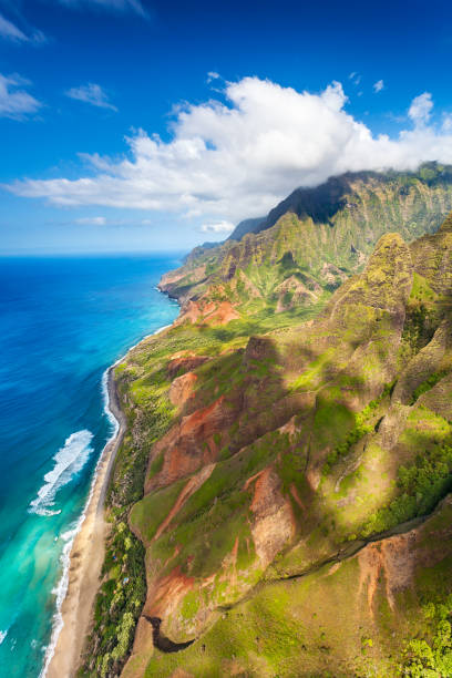 istock Kalalau Beach and Valley from the air 1494930326