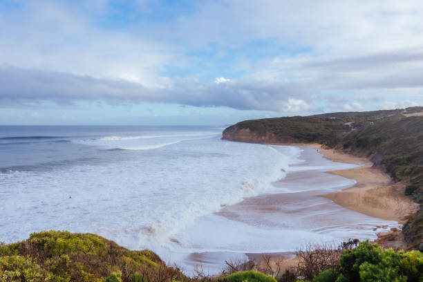istock Surfers at Bells Beach in Australia 1494938253