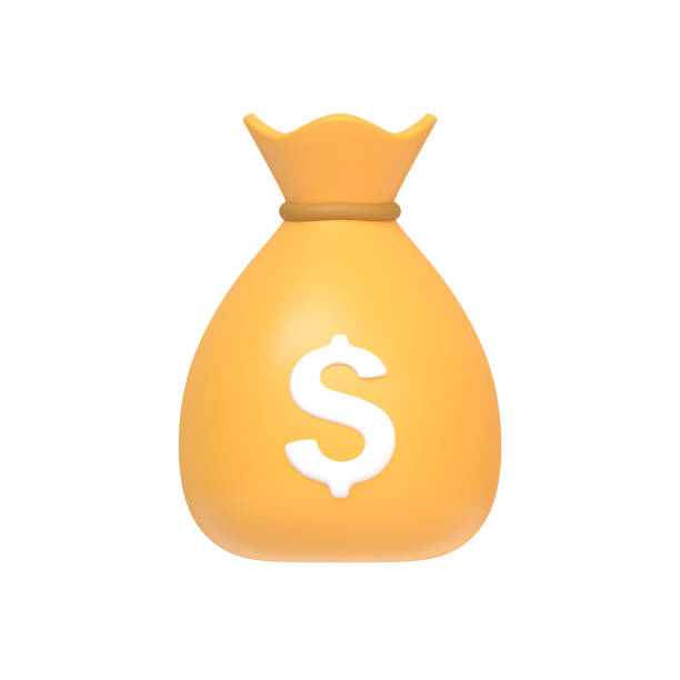 istock Money bag icon with white dollar sign on white background 1494939753