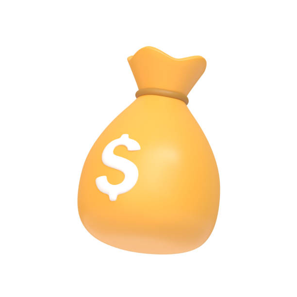 istock Money bag icon with white dollar sign on white background 1494940604
