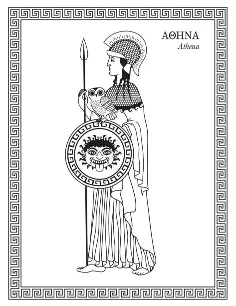 Vector illustration of Athena