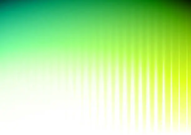 Vector illustration of Bright green blurred lines vector background