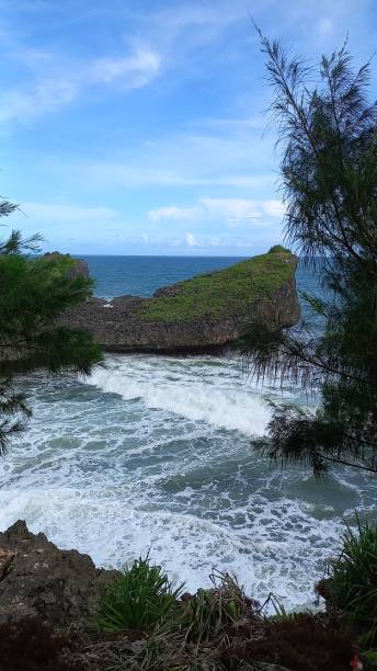 istock view on the beach and sea with waves 1494987463