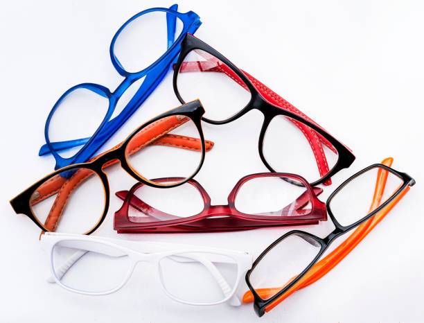 istock Colorful set glasses on white background 1494998257