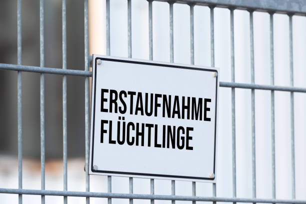 istock A sign for the initial reception of refugees 1495002948