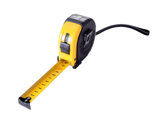 istock Yellow Measure Tape Instrument on White Background. File with Clipping Path. 1495004910