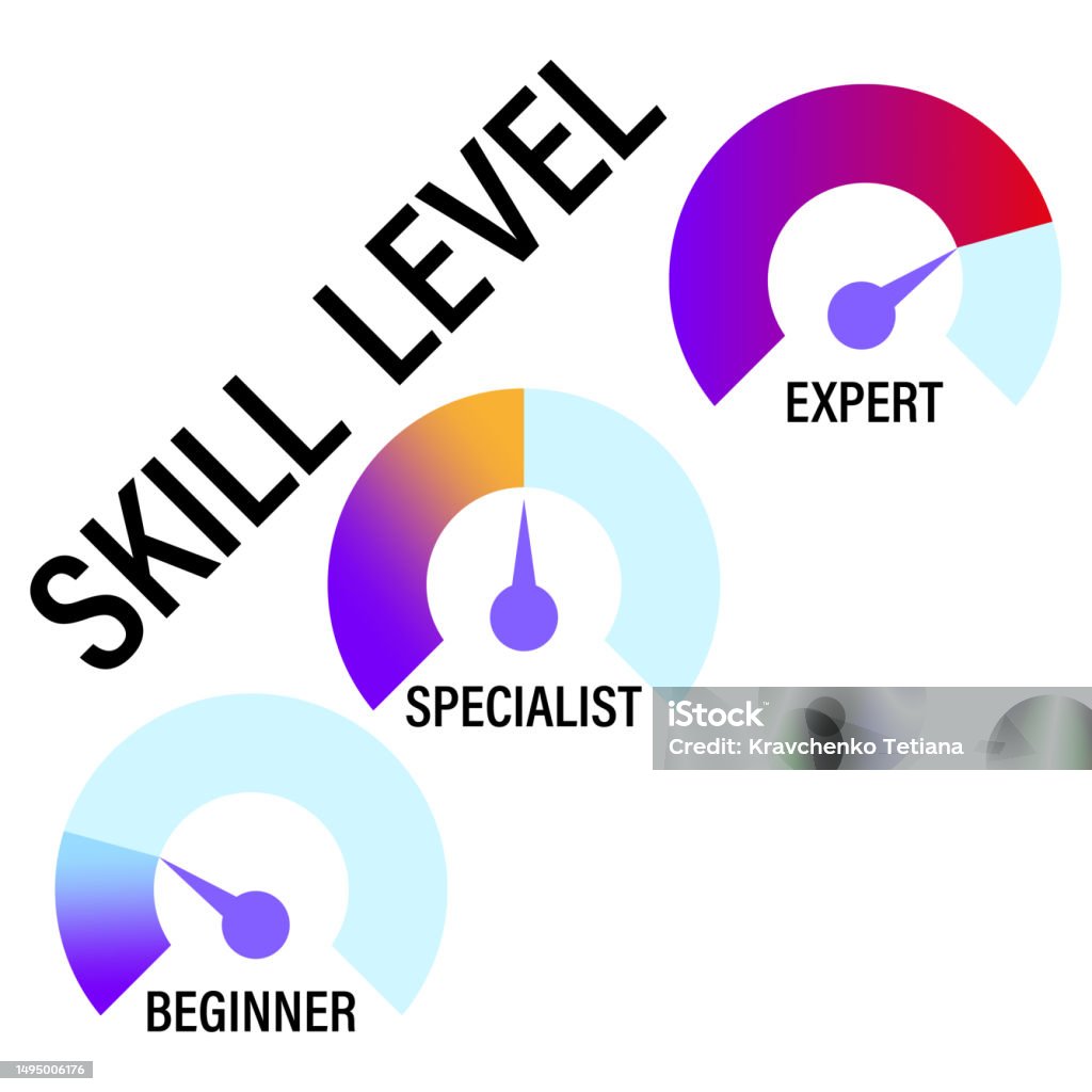 Level Skill Meter Diagram Difference Between Beginner Specialist And ...
