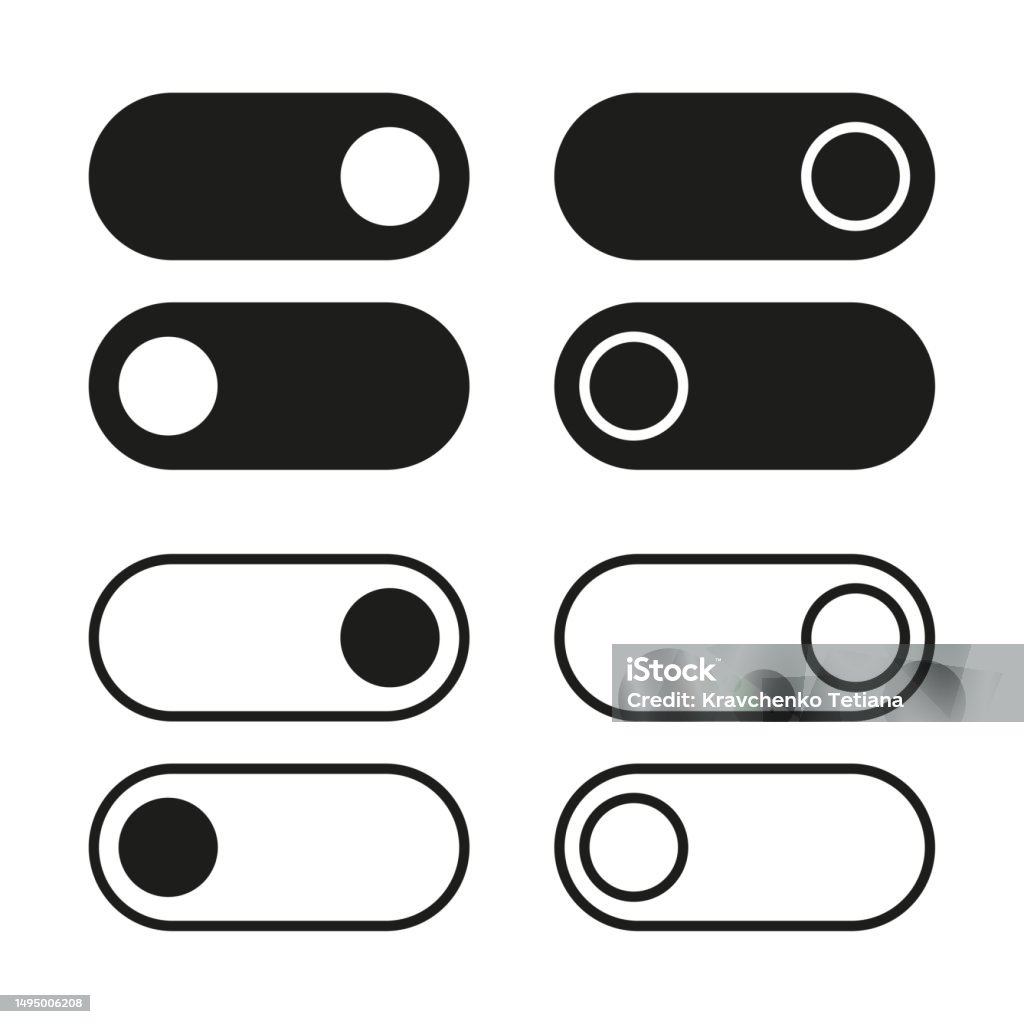 Bouton Délément De Commutation Activez Le Symbole Bascule De ...