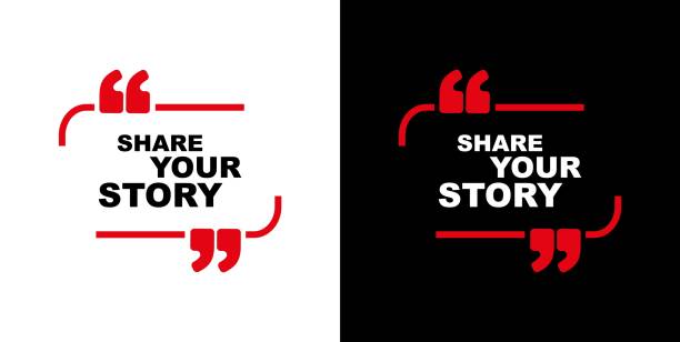 stockillustraties, clipart, cartoons en iconen met share your story - de media