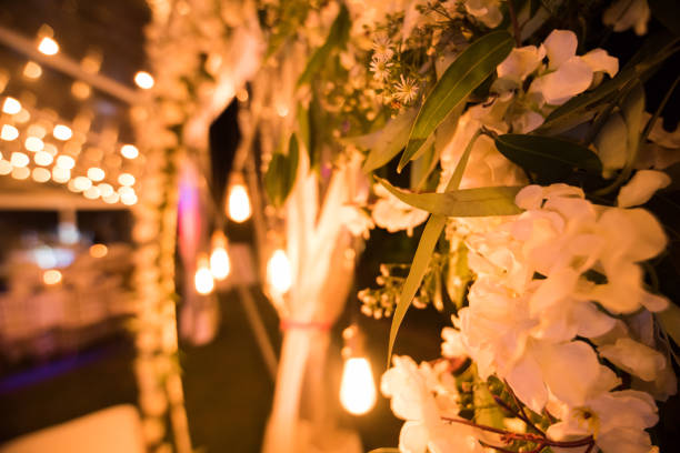 istock Close up of wedding setty back decorations 1495018426