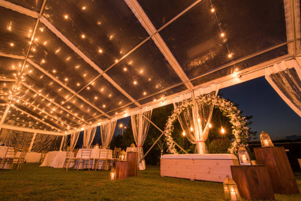 istock Wide view of a wedding setty back 1495018434