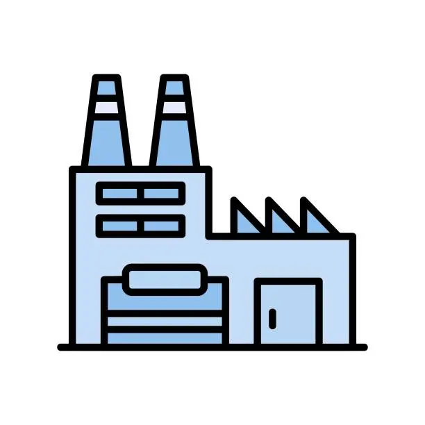 Vector illustration of Recycling Plant Icon