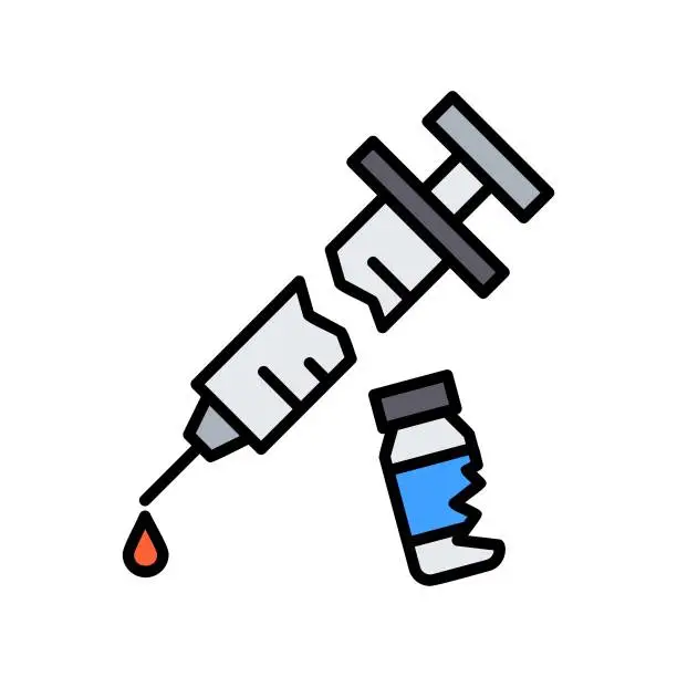 Vector illustration of Waste Medicament Icon
