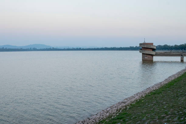 Beautiful landscape view of Teesta Barrage, one of the most scenic places in Bangladesh. Bangladesh tourism. Teesta Barrage, West Bengal s multipurpose water taming project on Teesta.