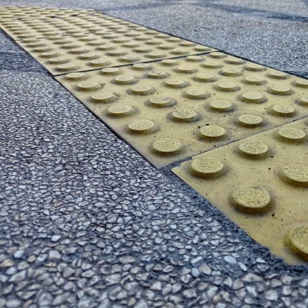 istock Yellow Tactile Paving for Blind People 1495028078