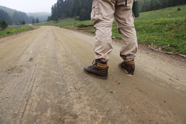 istock Close-up shots of man hiking 1495031764