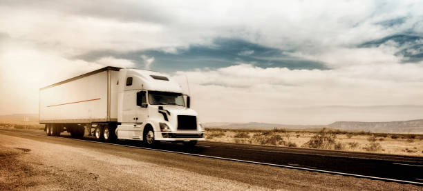 istock Truck on Highway. 1495032788