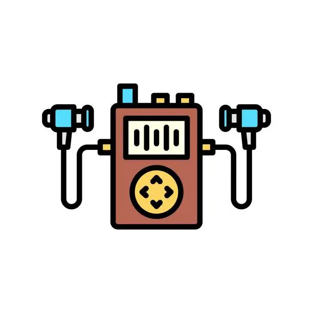 Vector illustration of Mp3 Player Icon