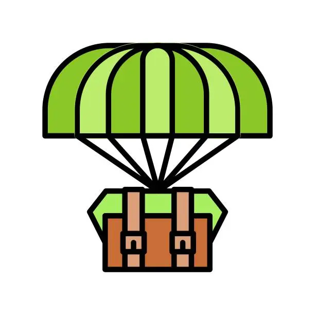 Vector illustration of Airdrop Icon