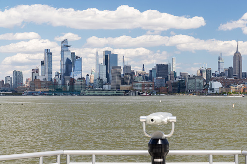 New York City skyline. Manhattan Skyscrapers panorama