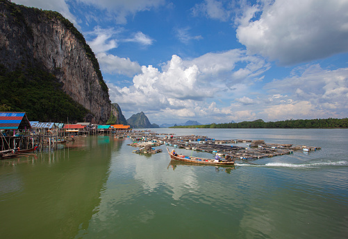 Panyee Island Fishing Village in Thailand