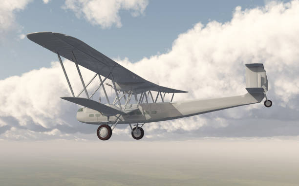 istock Four engined British biplane airliner from the 1930s 1495046903