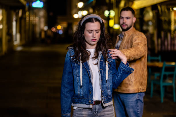 istock Young couple's dispute creates an uncomfortable atmosphere on the promenade 1495050622