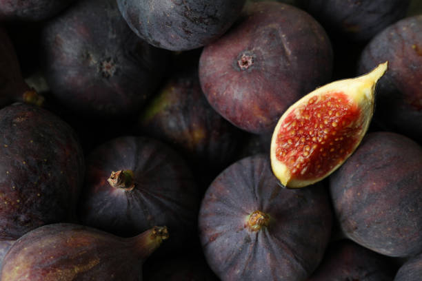istock Ripe fig all over background, close up 1495053977