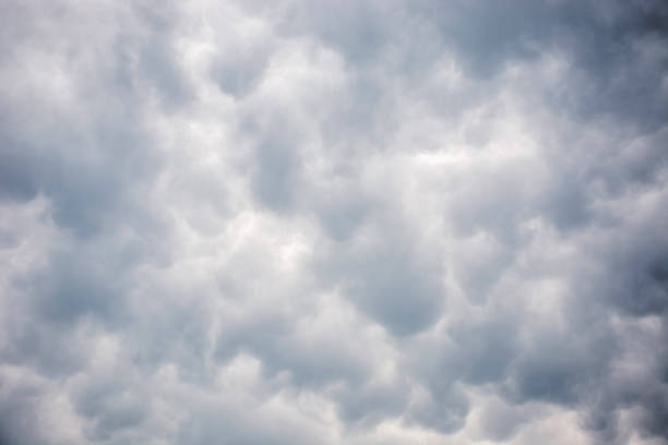 gray overcast sky with clouds stock photo