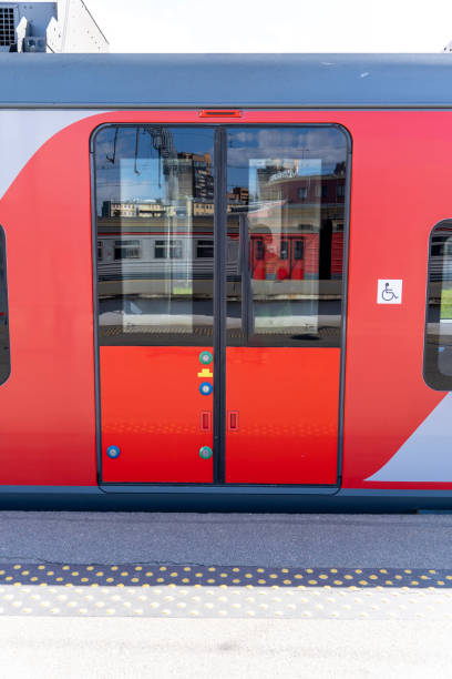 istock sliding automatic doors of a modern electric train 1495055514