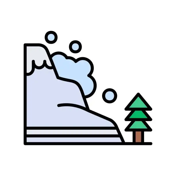 Vector illustration of Avalanche Icon