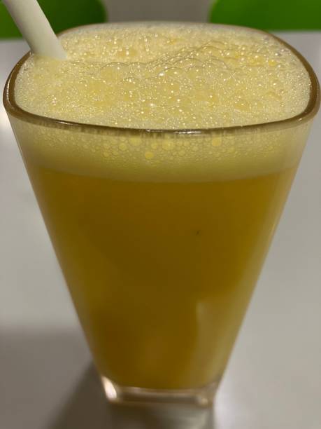 istock Yellow color from orange juice 1495058466