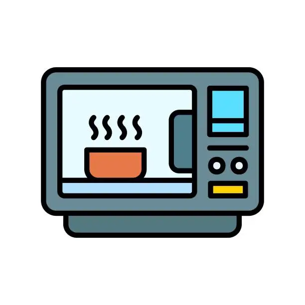 Vector illustration of Microwave Icon