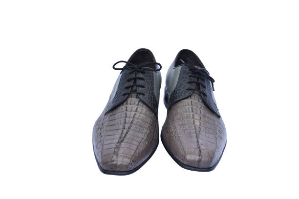 istock Men Leather Shoes isolated on white Background 1495077249