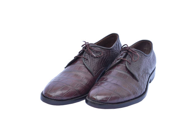 istock Men Leather Shoes isolated on white Background 1495077657