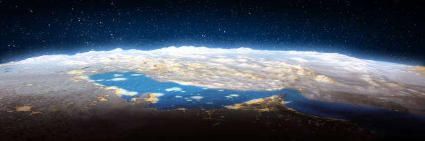 istock Persian gulf, landscape frome space 1495078158