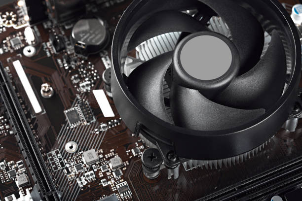 istock Computer Motherboard and graphics cards, bitcoin mining and cryptocurrency. Close-up on several GPU. Bitcoin Cryptocurrency coin on a PC computer motherboard, crypto currency mining concept. 1495079268