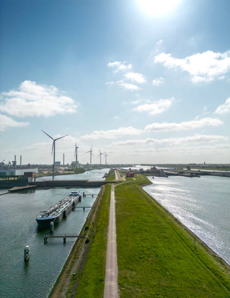 istock One cargoship ready to leave the locks, the Netherlands. 1495079828