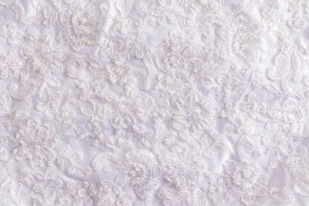 istock Abstract wedding festive background embroidered with a beautiful pattern of satin fabric. Background illustration. layout for design. 1495081225