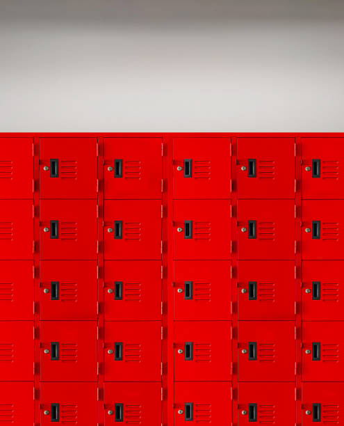 istock Red locker box or gym locker inside the room 1495081332