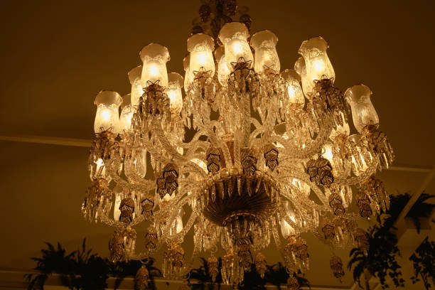 istock old vintage crystal chandelier on the ceiling 1495084767