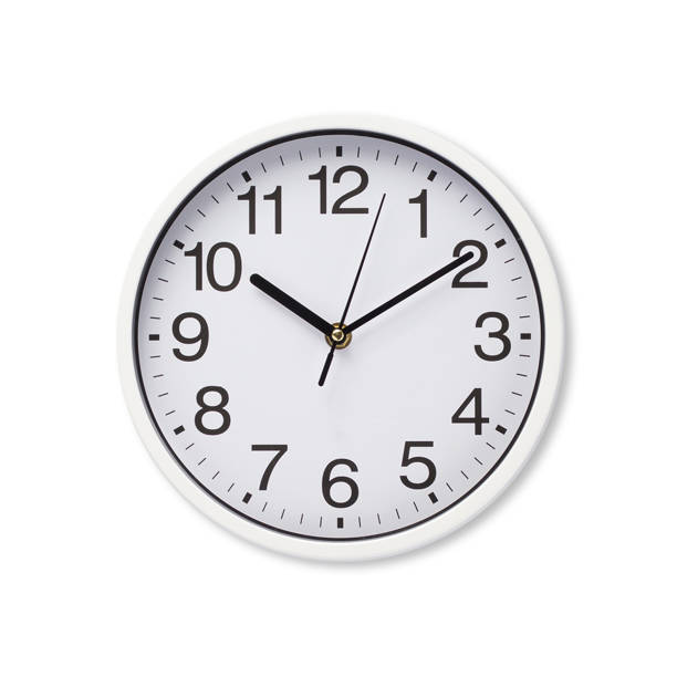 istock Wall clock for your asset time project isolated on white background. 1495088606